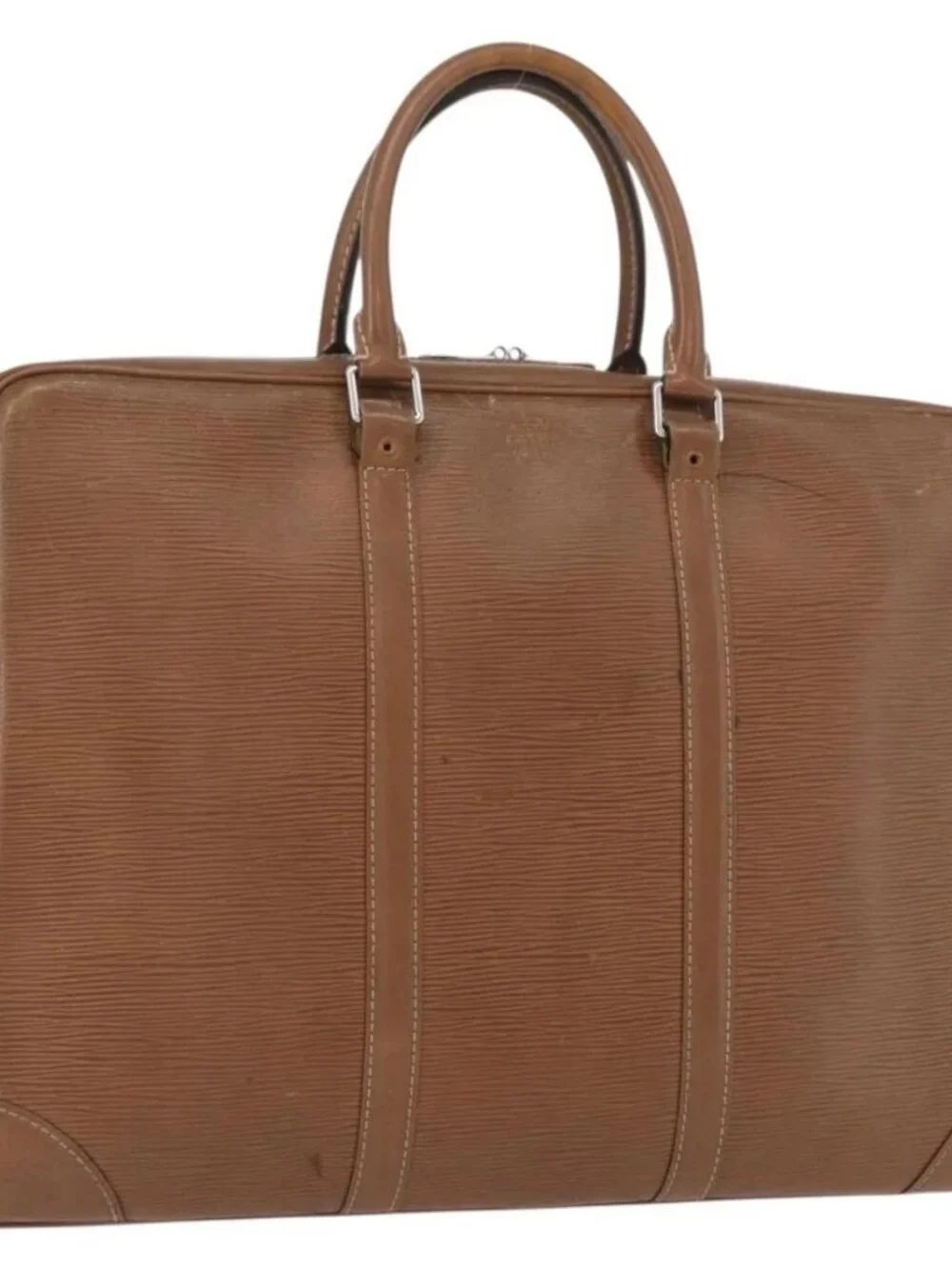 LOUIS VUITTON Epi Porte Documents Voyage Business Bag Brown